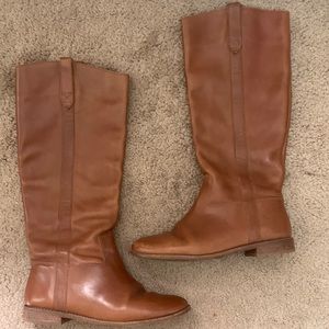 Madewell chestnut Allie riding boots